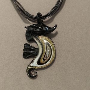 Glass Seahorse Necklace